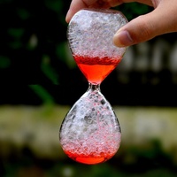 Sablier en verre à bulles au design moderne et créatif pour les occasions d'anniversaire