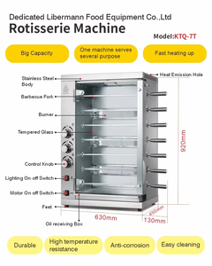 Four à rôtisserie automatique portable, machine à barbecue à gaz rotative pour viande, kebab, <span class=keywords><strong>cochon</strong></span>, canard, poulet, poisson, maïs, fruits, <span class=keywords><strong>lait</strong></span> - Product Image 2