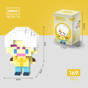 ตัวต่ออนิเมะขายดี ไมโครบล็อก ตัวการ์ตูน ของเล่นพลาสติกเพชร - Product Image 3