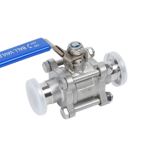 שסתומי ואקום <span class=keywords><strong>KF</strong></span> מנירוסטה, שסתום כדורי ידני 3 חלקים <span class=keywords><strong>KF</strong></span>/NW SS304 SS316L שסתום כדורי תלת-חלקי לוואקום עבור מוליכים למחצה - Product Image 3