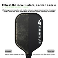 Raquette de pickleball en fibre de carbone tendance OEM/ODM, multifonctionnelle, puissante, avec flacon pulvérisateur de nettoyage sans eau pour l'entretien