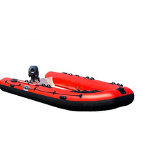 Yacht de luxe ZM RIB460 en alliage d'aluminium 1,2 mm, bateau pneumatique RIB, bateau rapide en PVC Hypalon, bateau pneumatique de pêche, canot de sauvetage, 7+ personnes