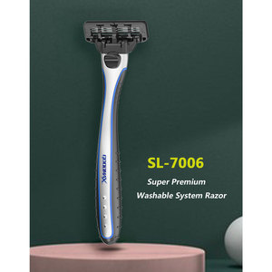 Goodmax Manual <b>Razor</b> Five Layer Blade Imported Stainless Steel Handle <b>For</b> <b>Men</b> Face Shaving - Product Image 2