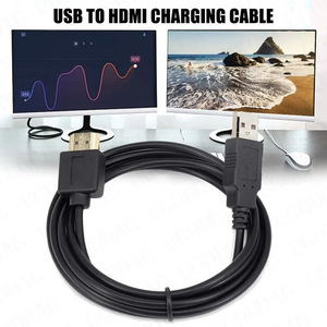 สายยูเอสบีเป็น HDMI ยาว 50 ซม. 19.7 นิ้ว สำหรับคอมพิวเตอร์ ความละเอียด 1080p ปลอกหุ้ม PVC - Product Image 2