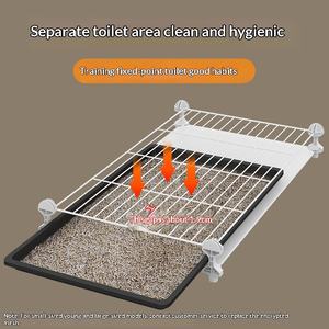 Jaula para Perros Pequeños con Inodoro Integrado, Caseta Tipo Villa de Una Habitación y Un Salón, Lista para Usar, para Cachorros, Uso Interior - Product Image 4