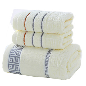 Ensemble <span class=keywords><strong>de</strong></span> serviettes <span class=keywords><strong>de</strong></span> bain en coton 100% pur <span class=keywords><strong>de</strong></span> haute qualité, absorbantes, douces et sans peluches, tissage jacquard, poils hauts et bas, pour adultes, pour un usage domestique - Product Image 1
