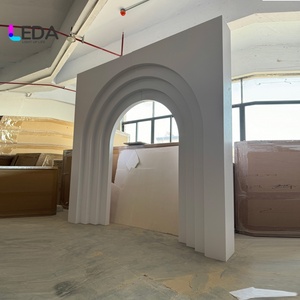 LEDA blanco boda suministros telón de fondo pulgadas boda decoración con iluminación LED para eventos de boda - Product Image 1