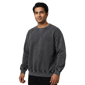 Sudadera de Hombre Lisa con Logo OEM Personalizado al por Mayor, Diseño en Blanco, Estampado en el Pecho, Venta al por Mayor - Product Image 1