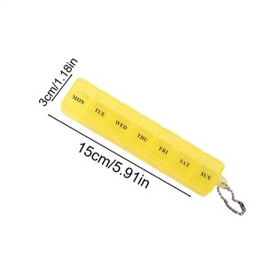 Nuevo Organizador Semanal de Pastillas Transparente y Portátil, Caja de Medicamentos para 7 Días con Separadores, para Viajes, Baño y Cocina - Product Image 5