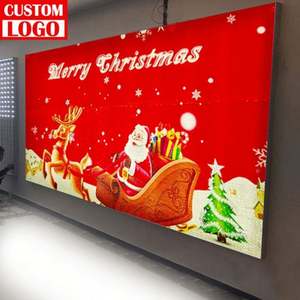 Pantalla LED de Pared Rectangular Personalizada con Marco de Aluminio Impermeable para Tiendas y Restaurantes con Luces Decorativas con Imágenes Comerciales - Product Image 1