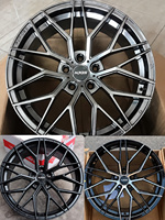 Velg Racing Volk TE37 5x112 16-19 Inch Aluminium Alloy, Kondisi Baru, ET45 Multi-Spoke Gunmetal Finish