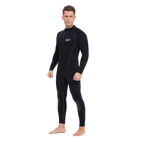 Combinaison de plongée sans capuche noire personnalisée OEM 3 mm, combinaison de plongée intégrale en néoprène thermique pour la plongée avec tuba, le surf, la plongée sous-marine, la pêche sous-marine