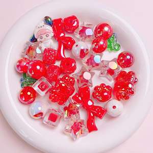 Perles en lucite multicolores et multiformes, forme irrégulière, pour la fabrication de chaînes de téléphone portable, de porte-clés, accessoires faits à la main - Product Image 6