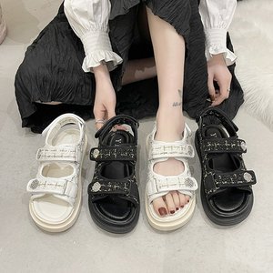 Sandali Estivi Casual da <span class=keywords><strong>Donna</strong></span> 2022 <span class=keywords><strong>con</strong></span> Velcro, Comodi, in Gomma, <span class=keywords><strong>con</strong></span> Cinturino Slip-On, per la Spiaggia - Vendita all'Ingrosso - Product Image 5