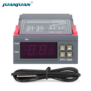 ตัวควบคุมอุณหภูมิแบบดิจิตอล JUANJUAN STC-1000 แบบฝังในตัว รูปทรงสี่เหลี่ยมผืนผ้า สำหรับตู้ปลา พร้อมสวิตช์ควบคุมความร้อนและความเย็น - Product Image 1