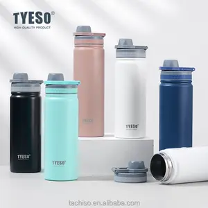 TYESO BRAND TS-8709B eco-friendly Double Wall Logo personalizzato bottiglia d'acqua bottiglia d'acqua isolata sottovuoto Sport bottiglia d'acqua in acciaio inossidabile