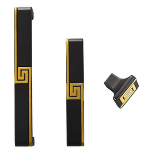 中国风蛇纹图案橱柜拉手和旋钮，适用于实木橱柜、衣柜、书柜 - Product Image 1