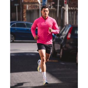 Pull à fermeture éclair 1/4 personnalisé pour homme, manches longues, en polyester, pour la course et la randonnée - Product Image 3