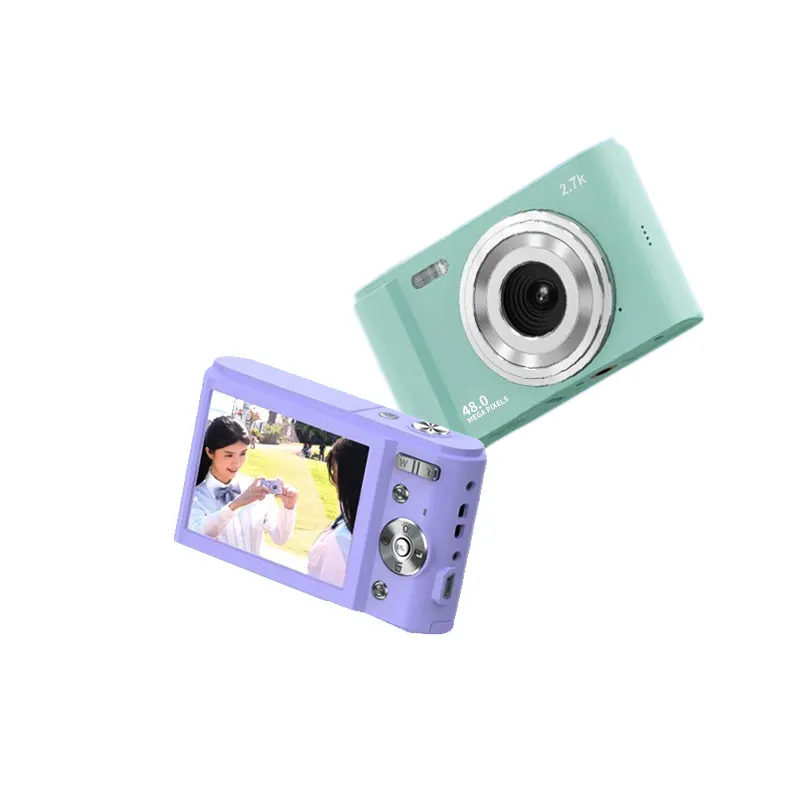 Mini Digital Camera 48MP 4K 16X Zoom Self-Timer 128GB Extended Memory Face Detection Anti-shaking Built-in Batteries
