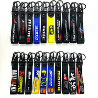 Porte-clés personnalisés pour moto et voiture, porte-clés en tissu robuste, étiquette de porte-clés, sangle de poignet pour clés