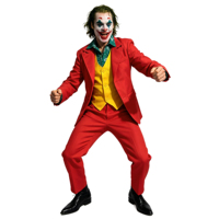 Costume de cosplay Joker Arthur Fleck Clown pour adulte, kit de costume d'Halloween avec chemise et gilet pour homme
