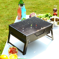 Meilleure vente, pique-nique Camping Barbecue grilles cuisinière pliante Table d'extérieur Barbecue en acier Barbecue charbon grille