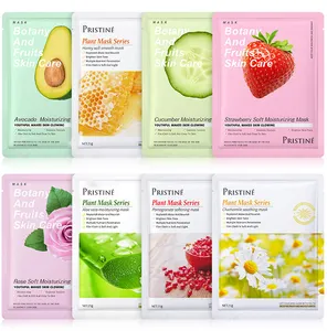 PRISTINE Factory Price Mango Shea Butter Anti Aging Organic Facial Mask Sheet Moisturizing Facial Skin Care Jelly Facial Mask