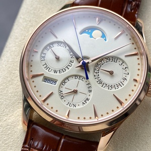 Reloj Mecánico de Lujo para Hombre con Calendario Perpetuo, Caja de Titanio, Correa de Goma, Esfera de Cristal de Zafiro, Venta al Por Mayor - Product Image 3