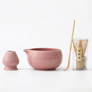 Kit Matcha pour la Maison avec Logo OEM Personnalisé, Design Élégant en Relief, Dégradé <span class=keywords><strong>Rose</strong></span>, Boîte de Luxe Personnalisée - Product Image 1