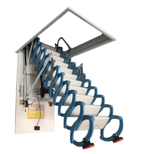 Scale Telescopiche Elettriche Completamente Automatiche Moderne in Alluminio con Capacità di Carico di 300kg per Case, Ville e Soffitte - Product Image 1
