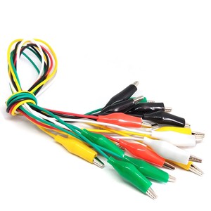 Doppelspitzen-Krokodillen-Clips mit Drähten Testdrähte Reparatur-Schlüsseldraht 10 kleine Krokodillen-Clips in einem Bündel - Product Image 4