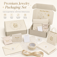 Emballages cadeaux écologiques personnalisés avec bande détachable, boîtes d'emballage pour boucles d'oreilles, colliers, bijoux, cartons personnalisés