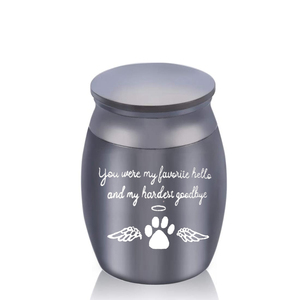 Urna di cremazione, ali d'angelo della zampa di cane, incise memorie delle ceneri: tu eri il mio ciao Faourite e il mio addio più a mano- - Product Image 4