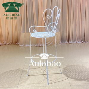 Modern <b>Comfortable</b> High Chair <b>Bar</b> <b>Stool</b> Commercial Restaurant Seating Upholstered Metal Frame Design - Product Image 2