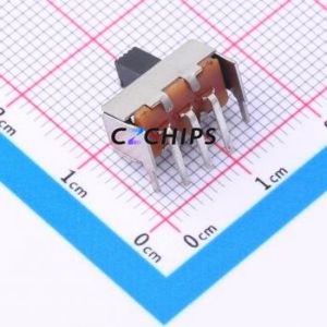 SS12F23L5 Slide Switch Through hole Component (THT) Switch Single Pole Double Throw Rectangle Pin Header PC Pin 12.9mm - Product Image 2