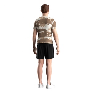 Camiseta de Compresión con Protección Solar y Patrón de Camuflaje, Elástica en 4 Direcciones, UPF50+, Tejido Transpirable para Deportes Acuáticos y BJJ Jiu-Jitsu - Product Image 3