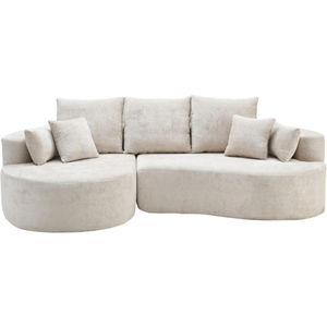 Canapé gonflable moderne en velours rembourré en forme de L, inclinable, tendance 2026, gain de place, avec faible MOQ et emballage compressé personnalisé - Product Image 4