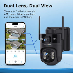 SECTEC 4G AOV عدسة مزدوجة 6MP واي فاي بطارية شمسية لاسلكية آي تتبع الحركة كشف PTZ للأماكن الخارجية IP66 SECTEC - Product Image 3