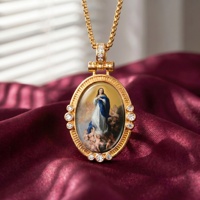 Collier pendentif fait main Notre-Dame de Conception, amulette de Confirmation catholique portugaise, cadeau