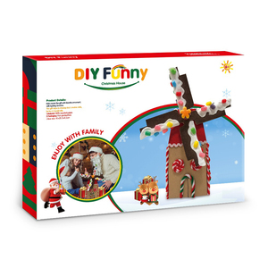 Juguetes Creativos de La Ciudadela Victoria, Modelo 3D, Casas de Navidad de Papel, Juguete con Caja de Regalo - Product Image 4