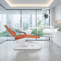 Fauteuil dentaire électrique ergonomique en métal et plastique avec certification CE, garantie 1 an - Prix usine