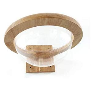 Sechseckige Form Wand-Katzen bett Space Capsule Travel Holz druck Haustier betten & Holz Katzen haus Bett matten Zubehör - Product Image 4