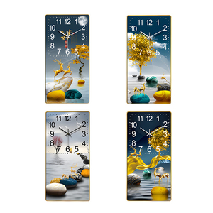 Bán nóng sang trọng đồng hồ pha lê sứ sơn chống thấm nước và chống vết bẩn đồng hồ treo tường hiện đại trang trí đồng hồ treo tường - Product Image 1