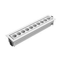Plafonnier LED encastré anti-éblouissement AC110V AC220V, éclairage commercial, 3000/4000/6000K, SMD, plafonnier linéaire