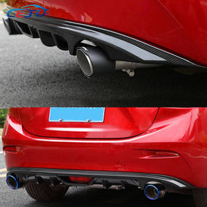 Kits de accesorios para coche con aspecto de fibra de carbono ABS negro, piezas, difusor de labio de parachoques trasero para <span class=keywords><strong>Mazda</strong></span> 3th Gen BM BN Axela <span class=keywords><strong>3</strong></span> <span class=keywords><strong>Sedan</strong></span> 2014-<span class=keywords><strong>2018</strong></span> - Product Image 3