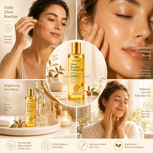 Aceite Iluminador Facial y Corporal, Prensado en Frío, 100% Puro, Orgánico de Lujo, con Aroma Dulce y Fresco para una <span class=keywords><strong>Piel</strong></span> Radiante - Product Image 4