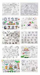 Tappetino in Silicone Riutilizzabile per Colorare 40*30CM con 8 Pennarelli Colorati, Tappetino da Disegno Riutilizzabile per Bambini in Età Prescolare - Product Image 6