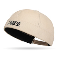 Casquette sans visière unisexe style Hip Hop, broderie coréenne, pour tête chauve, style Hipster, chapeau de fermier chinois