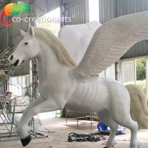 Zoo thème de noël <span class=keywords><strong>animal</strong></span> décoration simulation cheval volant animatronique - Product Image 3
