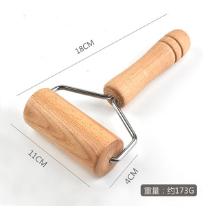 Beechwood <b>rolling</b> <b>pin</b>, household roller type, non-stick flour dumpling wrapper, double-headed solid wood <b>rolling</b> <b>pin</b> - Product Image 4